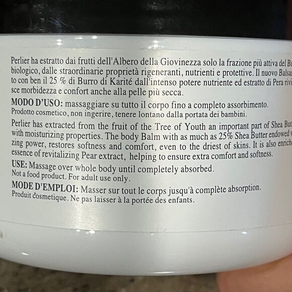 Perlier Shea Pear Body Balm, Large 16.9 0z - Picture 4 of 4